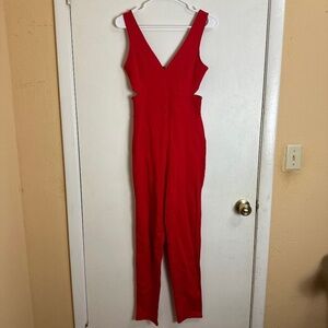Rolla Coster Red Valentine’s Day Cut Out Jumpsuit Women Size S